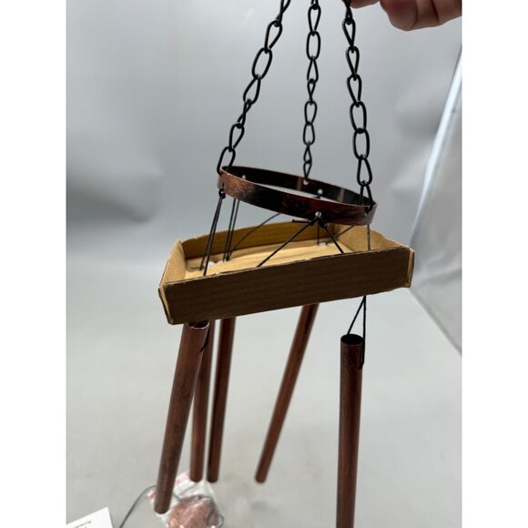 Solar-Powered Copper Hanging Wind Chime Kit With LED Light & Instructions READ - Picture 7 of 9